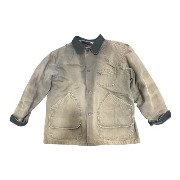 Vintage 80s L.L.Bean Chore Barn Coat Men’s L/XL Sun Faded Thrashed Distressed - Picture 1 of 16